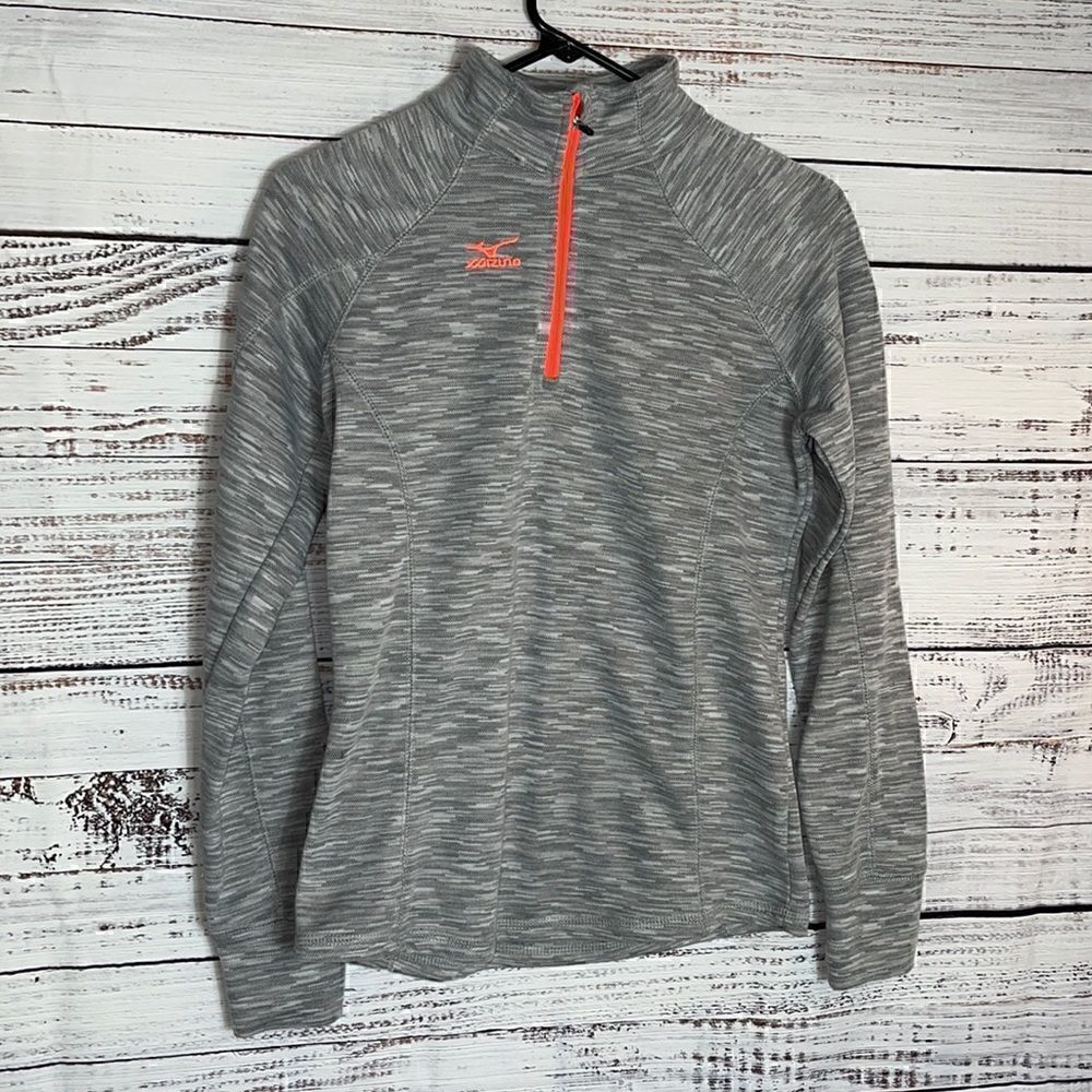 Mizuno Sweatshirt Womens Size Small quarter zip pullover thumb hole Running